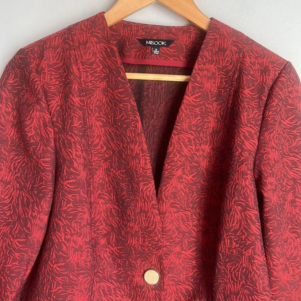 Misook Wispy Pattern Woven Jacket - Picture 5 of 13
